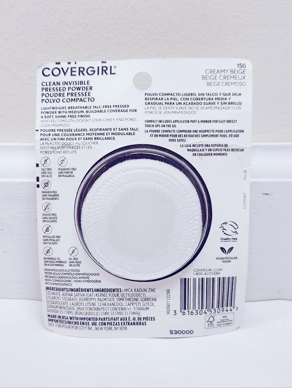 ⭐4/$15 Covergirl Clean Invisible Pressed Powder Creamy Beige
